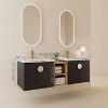 NicBex Floating Bathroom Vanity with Sink,Bathroom Sink Vanity with Soft Close Doors,Bathroom Sink Cabinet for Small Bathroom,Black/White - 3 of 4