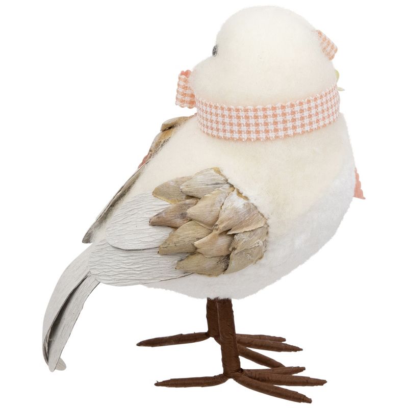 Northlight Plush Bird with Gingham Bow Easter Figurine - 7" - Beige, 5 of 6