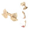 Unique Bargains Grace Double Bow Hair Clips Gold Tone 1 Pc - 3 of 4