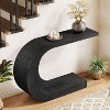Tribesigns 43.3" C-Shaped Console Table, Wood Entryway Hallway Table Accent Table for Hall, Living Room, Entrance, Foyer - 4 of 4
