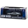 1969 Ford Mustang BOSS 429 Gray with Black Stripes "John Wick" (2014) Movie 1/43 Diecast Model Car by Greenlight - 3 of 4