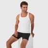 Hanes Men's 5pk Tanks - White XXL: Cotton Sleeveless Undershirts, Moisture Wicking, Tagless Design - 4 of 4