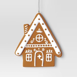4.5" Christmas Clay Dough Gingerbread House Ornament - Wondershop™ - 1 of 3