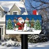 Santa And Snowman Christmas Magnetic Mailbox Cover Primitive Birds Standard Briarwood Lane - 2 of 3