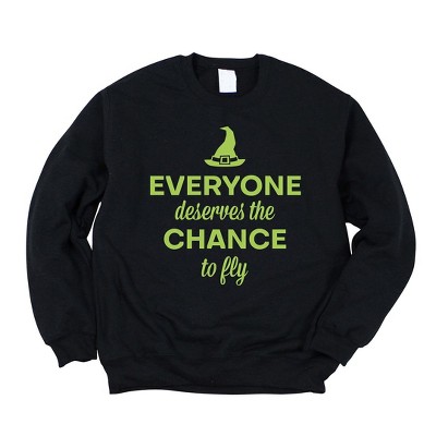 Simply Sage Market Women's Graphic Sweatshirt Deserve A Chance To Fly