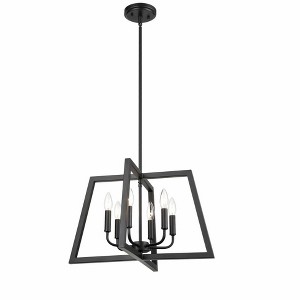 Millennium Lighting 6 - Light Pendant in  Matte Black - 1 of 1