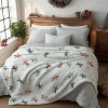 Christmas Flannel Blanket Throw, People Play in The Snow Soft Fuzzy Plush Cozy Fleece Blankets for Couch Sofa Bed - 4 of 4