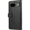 SAHARA - Indy Series Genuine Leather Folio Wallet Case for Google Pixel 8 - Black - 2 of 4