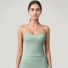 Anna-Kaci Active Women's Strappy Back Slim Fit Athletic Tank Top with Built-In Shelf Bra - 2 of 4