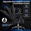 Bosmiller Gaming Chair with Massage Lumbar Support Ergonomic Video Game Chair, Adjustable Headrest & Footrest - 4 of 4