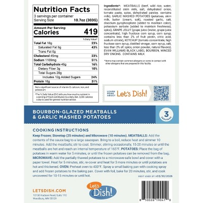 Let's Dish! Frozen Bourbon Glazed Wild Rice Meatballs - 32oz