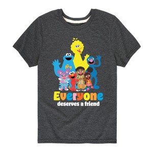 Boys' - Sesame Street - Everyone Deserves A Friend Short Sleeve Graphic T-Shirt - 1 of 4