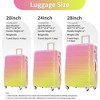 YONWAY Hardside Luggage Sets, 3 Piece Gradient Color Expandable Suitcase, with Spinner Wheels and TSA Lock, Lightweight 20" 24" 28" - 3 of 4
