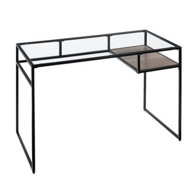 Yasin Desk Black/Glass - Acme Furniture