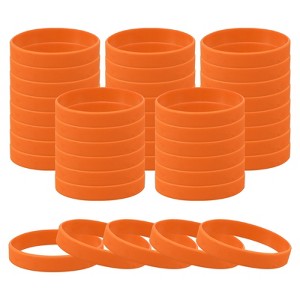 Unique Bargains Sports Party Games Fashion Silicone Bracelet Wristbands 60 Pcs - 1 of 4