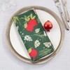 Saro Lifestyle Holiday Dinner Napkins With Pomegranate Design (Set of 12) - 4 of 4