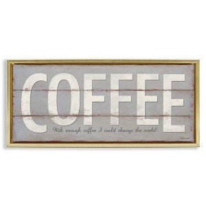 Stupell Industries Sassy Coffee Change The World, 25" x 11" - 1 of 4