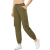 Clearlove Women's Ankle-Length Structured Pocket Jogger Pants Tapered Athletic Lounge Casual Trousers - 2 of 4