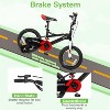 Weize Kids Bike, 14 Inch Children Bicycle for Boy Girl Toddler Age 3-5 Years Old, Black Carbon Steel Frame with Adjustable Seat and Training Wheel - 3 of 4