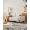 NicBex Upholstered Loveseat Sofa Mid-Century Modern 2 Seater Sofa Couch with Tufted Backrest and 4 Wood Legs for Living Room,Bedroom - 4 of 4