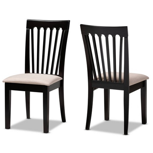 Espresso dining online chairs