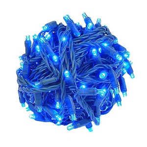 Novelty Lights 100 LED Coaxial Christmas Mini Light Set (Green Wire, 34 Feet) - 1 of 4