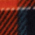 orange/navy plaid
