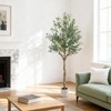 Artificial Olive Tree with Fruits in Pot - Realistic Faux Olive Plant with Lifelike Leaves for Indoor & Outdoor,  Fake Tree for Home, Office Decor - 4 of 4