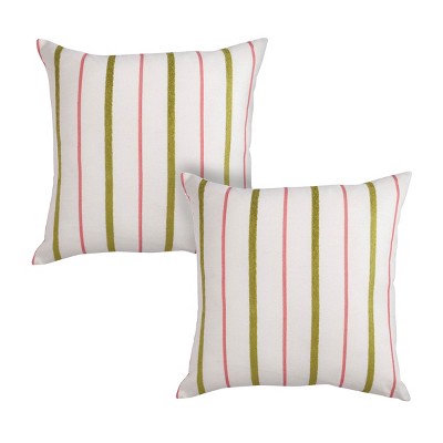 Split P Zinnia Stripe Pillow Cover 20" Set of 2