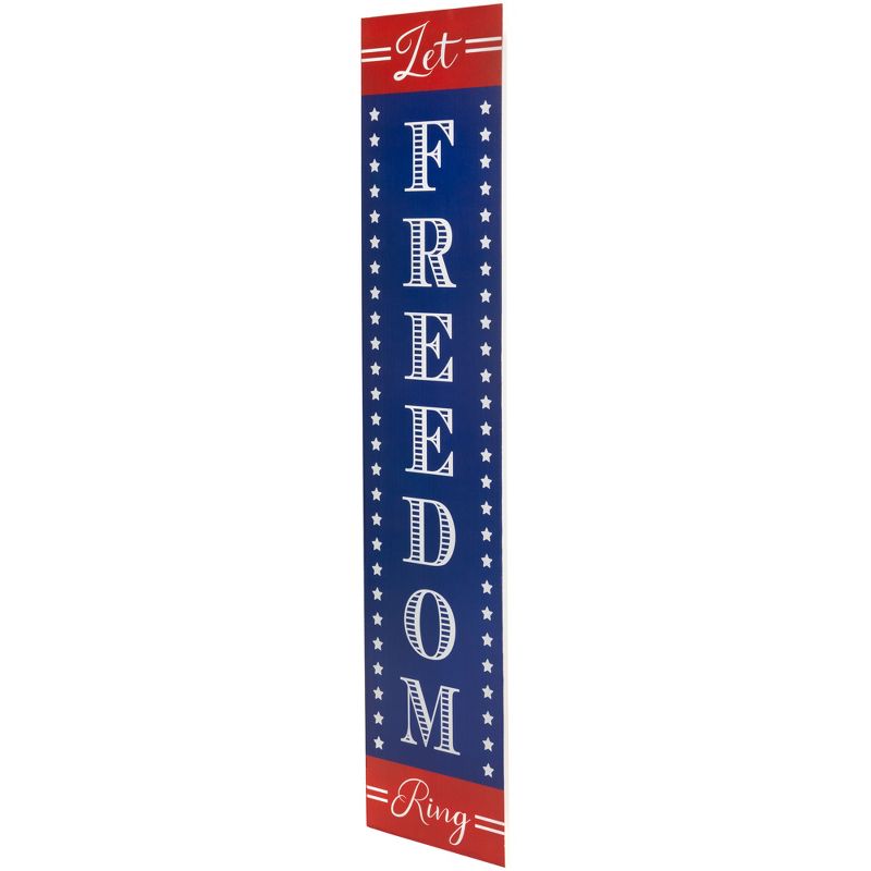 Northlight 36" Let Freedom Ring Patriotic Wooden Porch Board Sign Decoration, 4 of 7