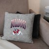 NCAA Fresno State Bulldogs 16" Heather Gray Sweatshirt Pillow - 3 of 4