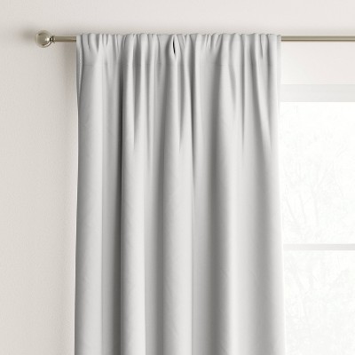 1pc 42"x84" Room Darkening Heathered Thermal Curtain Panel White - Room Essentials™