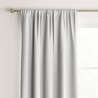 Photo 1 of 1pc 42&#34;x63&#34; Room Darkening Heathered Window Curtain Panel White - Room Essentials&#8482;