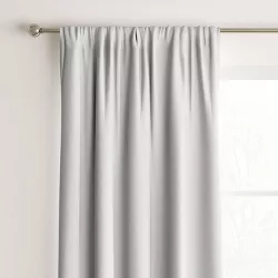 1pc 42"x63" Room Darkening Heathered Thermal Window Curtain Panel White - Room Essentials™