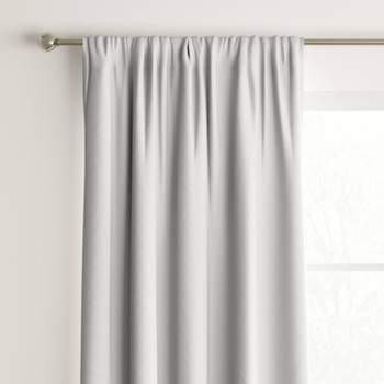 42"x84" Room Darkening Heathered Window Curtain Panel White - Room Essentials™