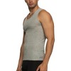 Buffalo Men’s Ribbed A-Shirts 5-Pack – Classic Fit Cotton Tank Tops, Moisture-Wicking, White Undershirts - 3 of 4