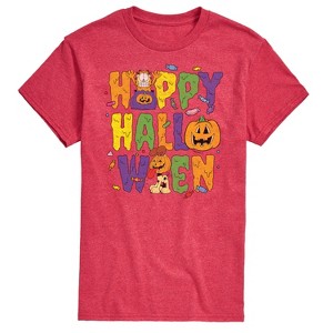 Men's - Garfield - Happy Halloween Odie and Garfield Short Sleeve Graphic T-Shirt - 1 of 4