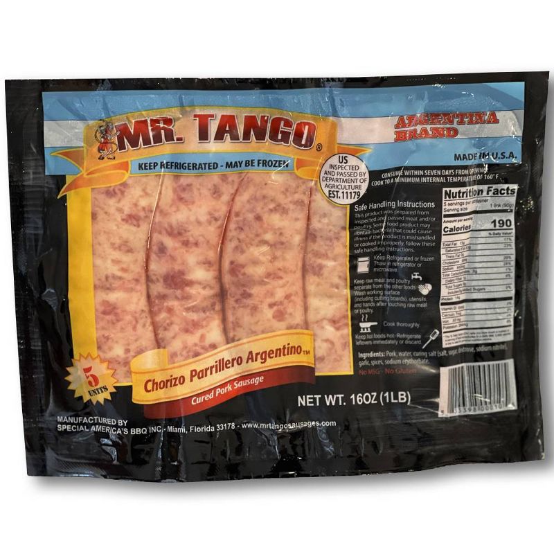 Mr. Tango Argentinian Pork Sausage - 16oz/5ct, 1 of 5