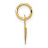 Black Bow Jewelry 14k Yellow Gold Ella Collection Small Fancy Script Initial Pendant A-W - 2 of 4