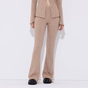 Women's High-Rise Metallic Rib-Knit Flare Pull-On Pants - Wild Fable™ - 1 of 4