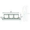 Bloem Trio-Fight 3 Planter Pots with Snap-in Saucer, Vanilla Bean - 3 of 4