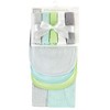 Hudson Baby Unisex Baby Rayon from Bamboo Bib, Burp Cloth and Washcloth 10Pk, Gray Mint Lime, One Size - 2 of 4
