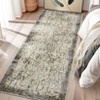 Washable Modern Abstract Rug Non Slip Low Pile Rug Soft Contemporary Throw Floor Cover Foldable Indoor Carpet for Living Room Bedroom - 4 of 4