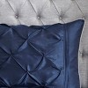 Sapphtopaz 7 Piece Comforter Set Elegant Bedding Comforter Sets Solid Color Reversible Tufted Bedding Set with Throw Pillows - 2 of 4