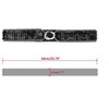 Allegra K Women's Stretchy Skinny Shinny Sequins Decor Elastic Dresses Waist Belts 64cm/25.19" One Piece - 3 of 4
