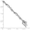 Black Bow Jewelry Diamond Twisted Loop Bracelet in Sterling Silver -7 Inch - 4 of 4