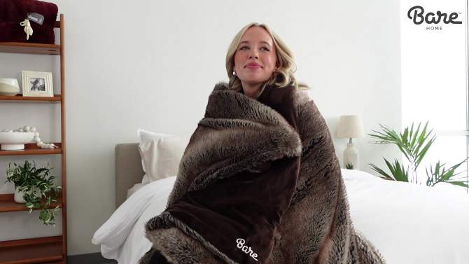 Faux Fur Blanket by Bare Home, 2 of 9, play video