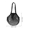 Unique Bargains Cotton Mesh Long Handle Net String Grocery Bags 15 x 12.2 Inches - 3 of 4