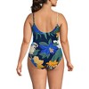 Lands' End Women's Chlorine Resistant Scoop Neck High Leg Tugless Tank Thin Strap One Piece Swimsuit Adjustable - 2 of 3