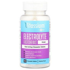 Vitassium Electrolyte FastChews®, Grape, 60 Chewable Tablets - 1 of 2